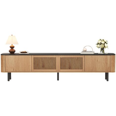 Armoire TV moderne, meuble TV, panneau TV, meuble TV inférieur. Design unique. 190 x 35 x 45 cm (L x L x H) (1/5)