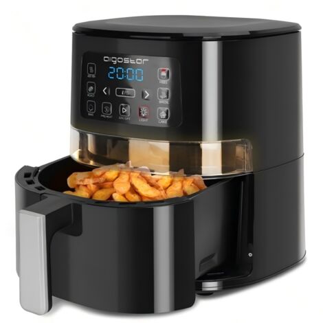 Friteuse Aigostar 1600W 4L sans huile, écran tactile intelligent, interrupteur de sécurité Micro Shift, pour la maison (1/2)