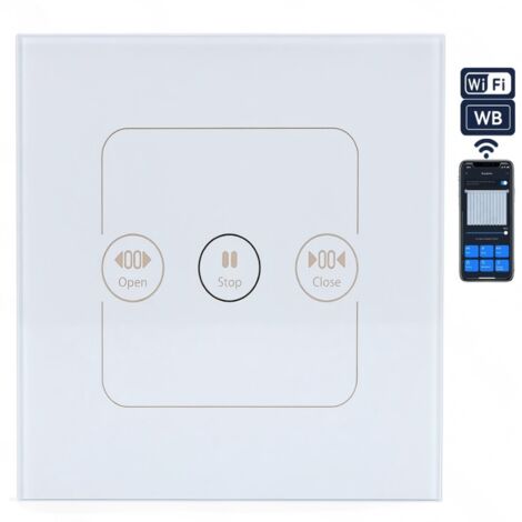 Interrupteur WiFi intelligent pour le bouton de rideau, télécommande via application, minuterie pour rideau électrique (1/3)