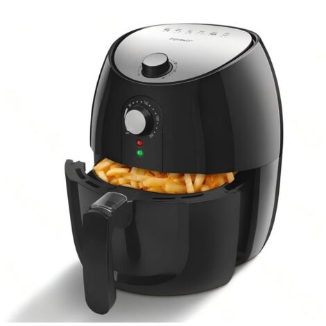 Friteuse à air haute puissance 1500W, friteuse saine sans huile, contrôle de température 80-200°C, minuterie de 30 minutes, (1/2)