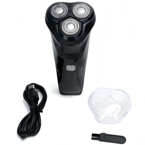 Rasoir électrique Aigostar pour hommes, 3 têtes flottantes, rechargeable, portable (1/4)