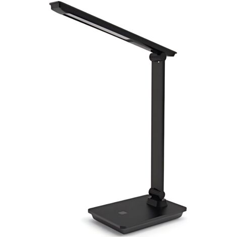 Luminaire LED dimmable argenté, 9W, température de couleur 3000-6500K, protection visuelle pour les études et le bureau (1/3)