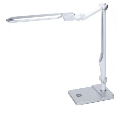 Luminaire LED dimmable argenté, 9W, température de couleur 3000-6500K, protection visuelle pour les études et le bureau (1/3)