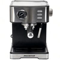 Machine à espresso Aigostar 1400W 20 bars Machine à espresso semi-automatique 1,7L Machine extractrice de café