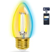Aigostar C35 E14 ampoule intelligente Bluetooth ajustable en maille Bluetooth 4,5W, ampoule à filament ambré