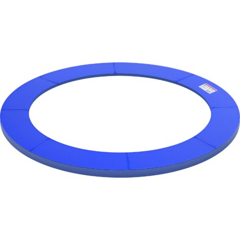 Housse de protection pour trampoline Ø305 cm bleue en plastique et PE avec rembourrage 15 mm (1/5)