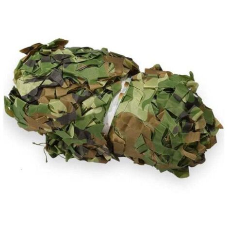 Csparkv – Voile d'ombrage filet camouflage 5x6m – Léger et résistant à l'eau – Revêtement anti-éblouissement – Pour chasse et observation (1/5)