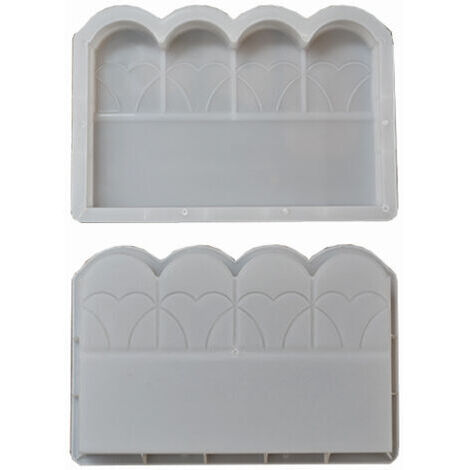 Moule à Béton pour Clôture de Jardin en Plastique Moule de Pavage DIY pour Bordure Pelouse et Allée Forme pour Brique Ciment Réutilisable Outil Maçonnerie Extérieur