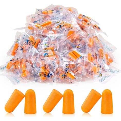 Keyoung – Lot de 100 bouchons d'oreille en mousse ultra souple – Réduction sonore 38 dB – Protection auditive pour sommeil et travail – Hygiénique et portable