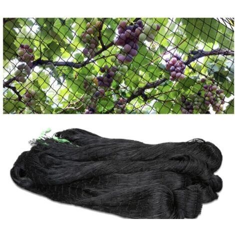 5M x 25M-Filet Anti-Oiseaux Filet en Nylon Noir pour Fruit Plant Fruit Filet Anti-Oiseaux Filet
