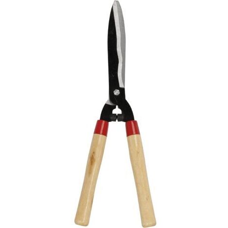 Sécateurs et ciseaux de jardinage, Cisailles à haies - Cisaille à haie 510mm / Lames ondulées - Pour la tailles de haies irrégulières ou à bois dur - Manche bois