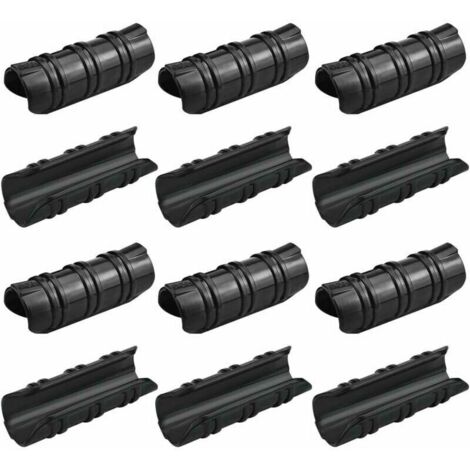100 Pcs Serre Clips 25mm Clips Serre de Jardin Résistance aux Températures Elevées Fixation Bache Serre Durable Facile a Utiliser pour Fixation Serre Bannière Tuyau Jardin Films - Noir (1/5)
