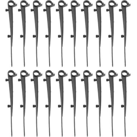 Clips De Fixation Pour Gouttières En Plastique Noir 20 Pièces Accessoires De Fixation Et Entretien De Grilles Pare-Feuilles Installation Facile Pour Divers Types De Gouttières