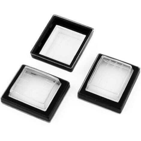Couvercle de protection pour interrupteur à bascule, en Silicone noir transparent, étanche, capuchon rectangulaire, 3 pièces