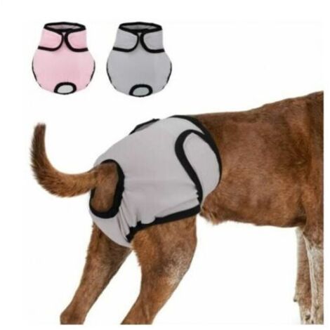 Cyslmuk – Couches réutilisables pour chien 33-50 cm – Culottes hygiéniques lavables – Absorption optimale pour incontinence et chiennes en chaleur