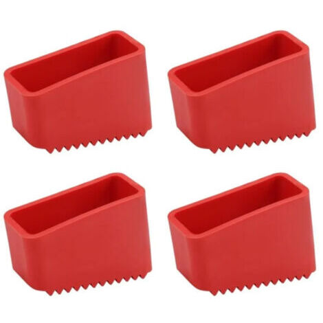 4Pcs Couvre-Pieds D'échelle, 50x20 mm Patin Echelle en Caoutchouc Embout Escabeau Coussin de Protection, Pied Escabeau pour les Échelles Pliantes des Travailleurs à Domicile