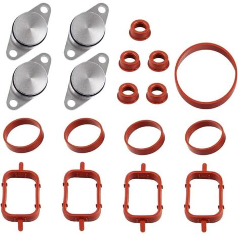 4 x 22mm Kit de suppression clapets d'admission joint collecteur admission 11612245439 pour E87 E46 E90 E91 E92 E93 E39 E60 E83 E53 (1/4)