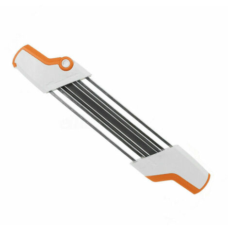 Affteuse de Lime à chane de trononneuse en métal 2 en 1 Facile 3/8quot P  4,0 mm remplacer, Porte-lime 2 en 1 pour chane de trononneuse,1Pcs，，