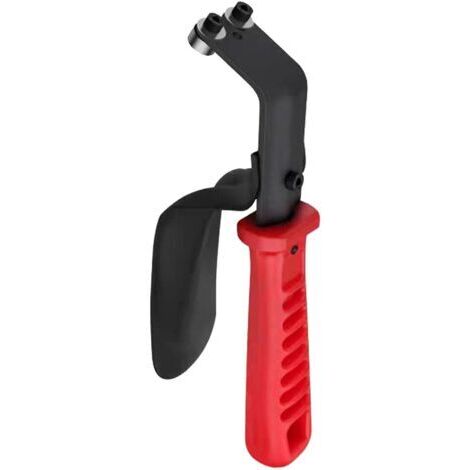 Outil d'ébavurage – Outil de finition ergonomique pour tôles, outil d'ébavurage portable et résistant à l'usure, outil d'ébavurage rouge pour la maison et l'industrie.