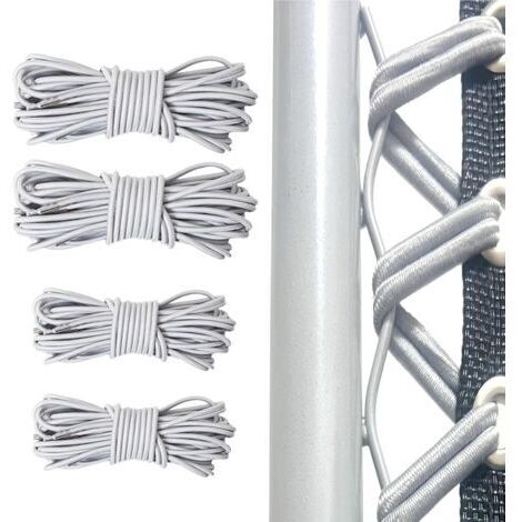 Elastique pour transat Universelle 4pcs (2x2.2m+2x1.4m) pour Fauteuil Relax Zero Gravity élastique Fauteuil Elastique Chaise Longue, La Corde Courte remplace la Partie supérieure la Corde lon