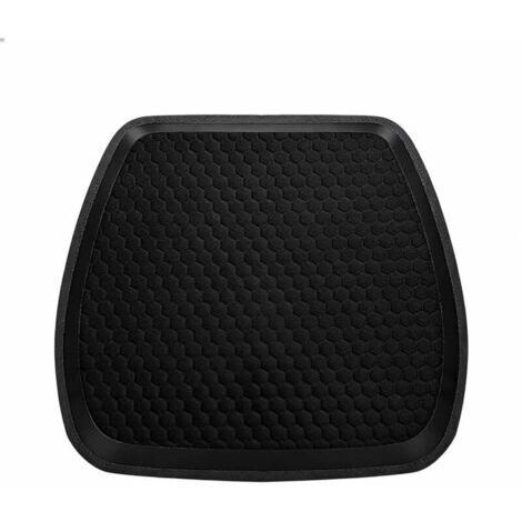 Coussin De Siège pour Sièges Avant Voiture, Coussin De Siège en Gel De Voiture, Coussin Siège Doublement épais Et Respirant Sièges Chaise en Gel Frais Et en Nid d'abeille(Noir)