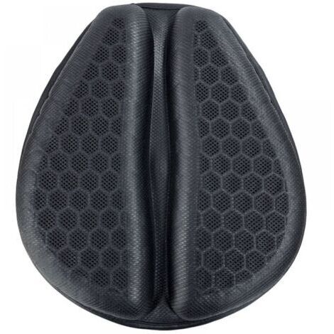 Coussin de selle en gel pour moto, coussin de selle 3D en gel pour moto, absorbant les chocs et antidérapant, adapté aux longs trajets, 3 cm d'épaisseur