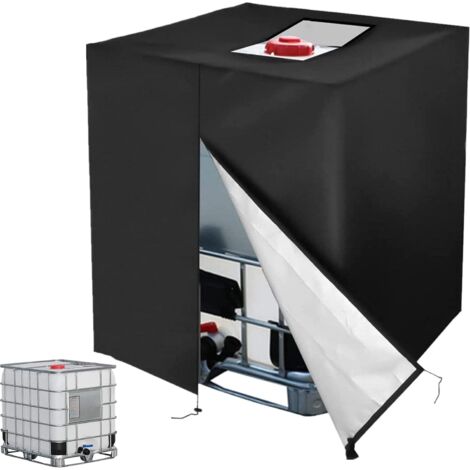 Tonchean – Bâche de protection pour réservoir IBC 1000L – Tissu Oxford imperméable – Dimensions 120x100x116 cm – Protection solaire et antipoussière (1/5)
