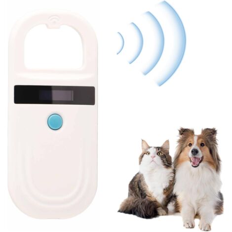TONYSA Lecteur d'identification d'animal de Compagnie, Emid lecteur Portable Animal, 134.2KHz Lecteur de Puce pour Animaux,lecteur puce animaux, lecteur Portable Animal