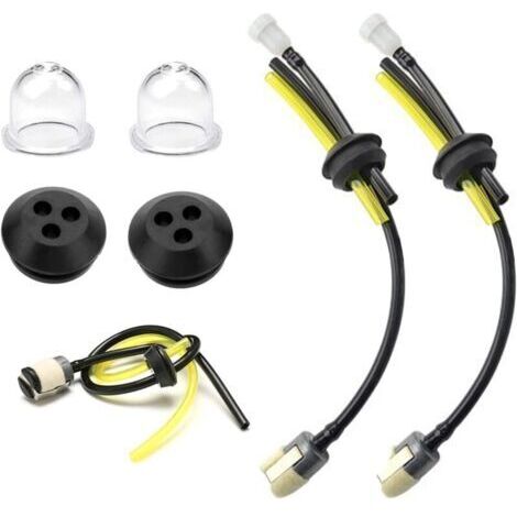 Tuyaux D'essence Avec Filtre,Universel Filtre à Essence kit,Tuyau de Carburant Pour Débroussailleuse,Durites D'essence de Tondeuses Avec Poire d Amorçage,Pour le Jardinage et L'agriculture,2 Ensembles