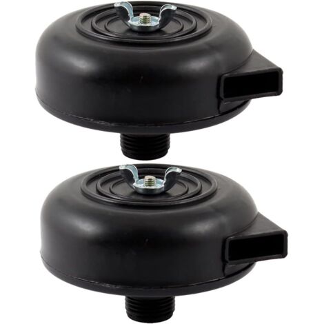 2Pcs couvercles 20mm filtre d᾽échappement silence pour compresseur à air Noir (1/5)