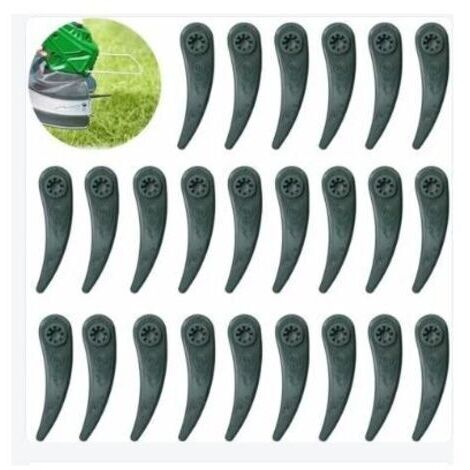 Lot de 24 lames de rechange pour tondeuse Bosch Durablade Art 23-18 LI Art 26-18 LI, vert ZY TRIMEC (1/2)