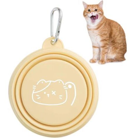 Gamelle Pliable pour Chien et Chat - Portable avec Mousqueton pour la Marche, le Camping (1/5)