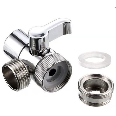 Douchette Composants de Douche Adaptateur Inverseur Système de Douche évier Robinet de Remplacement pour de Cuisine ou de Salle de Bain M22 X M24 (1/5)