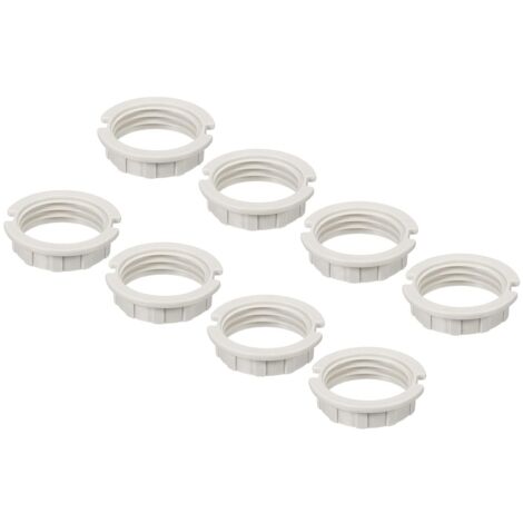 G9 Anneau Adaptateur Abat Jour Réducteur Lumière Douille Lampe M20 Support Remplacement pour Luminaires Blanc 8Pcs