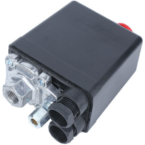 Tonysa – Pressostat compresseur d'air G1/4' – Commutateur automatique 220V 20A – Pression 0.5-1.2MPa (72.5175psi) – Accessoire pour compresseur (1/5)