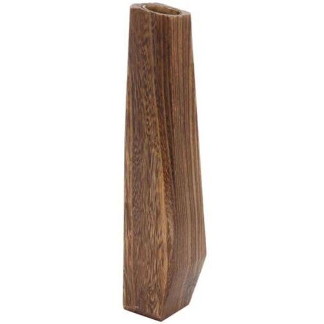 Grand vase de sol surdimensionné en bois de bambou, décoration rétro vintage