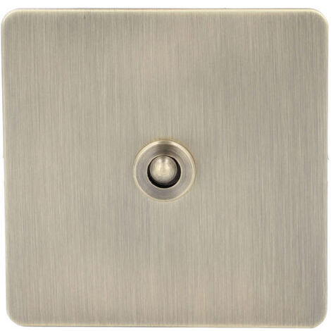 Interrupteur à bascule AC250V, 1 bouton, 2 voies, puissance, Texture Bronze Antique, panneau en acier inoxydable, conception unipolaire