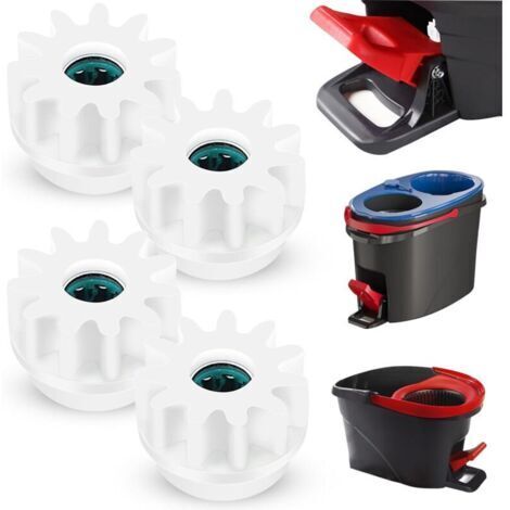 4Pcs Spin Mop rechange pour balai franges, seau rotation roulement embrayage pignons rechange compatibles avec Ocedar, pignons roulement unidirectionnel pour Vileda et autres balais rotatifs (1/5)