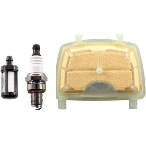 Filtre à air avec bougie d'allumage et filtre à carburant pour tronçonneuses Stihl MS171 MS181 MS211 MS 171 181 211 1139 007 1800 (1/4)