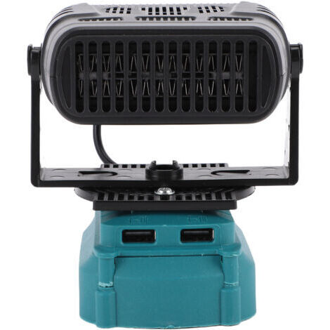 Chauffage d'espace à température constante adapté à la batterie lithium-ion BL1850 Souffleur portable 200 W avec deux ports USB 2 réglages de température