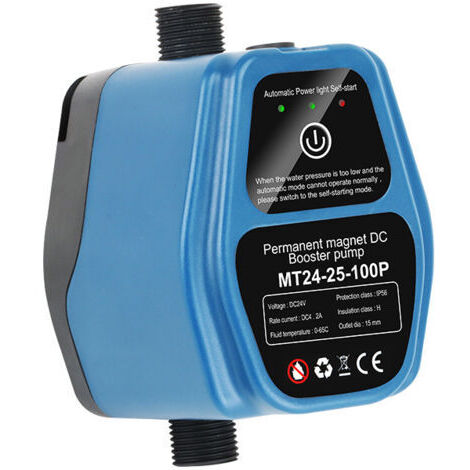 Pompe de booster de pression d'eau 100W 24V 25L IP56 Sense de détection intelligente douche automatique 100‑240V