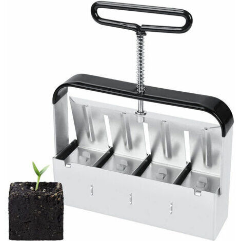 Semoir,Presse Motte pour Semis, Outil De Blocage de Sol, pour Serre de Jardin Bloqueur de Sol pour Plantules, Boutures, Serres, Semoir À Graines