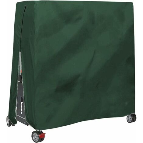 Housse pour Table De Ping Pong, Étanche Résistance Au Vent Anti-UV Robuste Tissu Oxford Bâche De Protection Table De Tennis De Table avec Fermeture À Glissière Et Cordon Réglable,TRIMEC