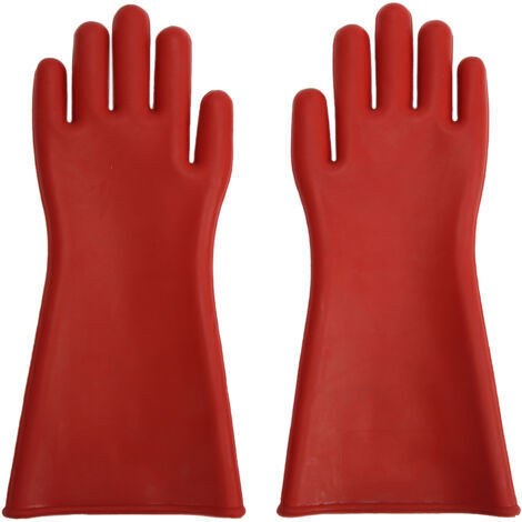TONYSA Paire de gants isolés électriques en caoutchouc naturel, Anti-électricité, isolant haute tension 10000V pour électricien