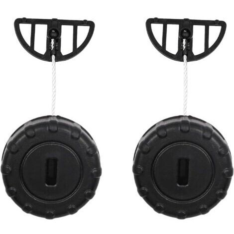 Lot de 2 bouchons de réservoir d'huile pour tronçonneuse STIHL MS180 MS170 018 017 MS 180 170 Pièces de rechange pour tronçonneuse (1/5)