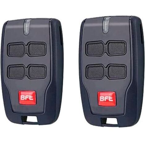 Télécommande BFT MITTO 2 4 boutons 433,92 MHz à code tournant pour portail et porte de garage

La télécommande BFT 4 boutons pour portail et porte de garage peut être programmée facilement par un serr