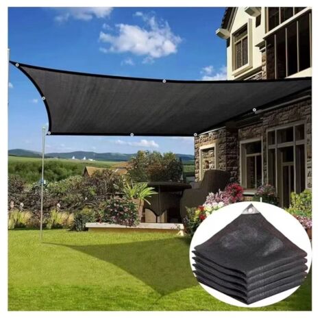 Toile d'ombrage 90% - 24 mètre Filet d'ombrage résistant aux déchirures avec œillets renforcés - Écran de jardin durable pour serre, protection des plantes, poulailler, terrasse et pergola (1/5)