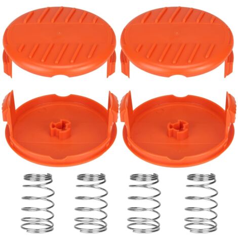 Convient aux capuchons de bobine A6481 A6485 RC-100-P pour Black Decker GL280, GL301, GL425, GL430, GL545, GL555, GLC13, STC1820, ST1823, GLC1825L, GLC3000. Couvercle de bobine de remplacement. (4 cap (1/5)