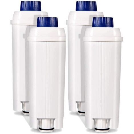 Lot de 4 cartouches filtrantes DLSC002 pour cafetière DeLonghi, filtres à charbon actif compatibles machines ECAM, purificateur d'eau. (1/5)