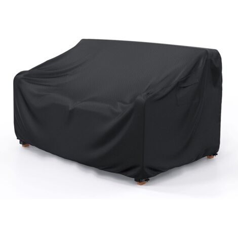 Housse de banc de jardin 2 places - 100% étanche - Housse de chaise longue 230x107x82cm - Robuste - Noir (1/5)